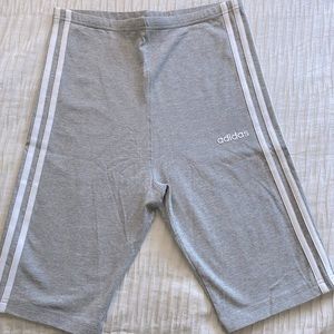 Adidas Soft Gray Biker Shorts